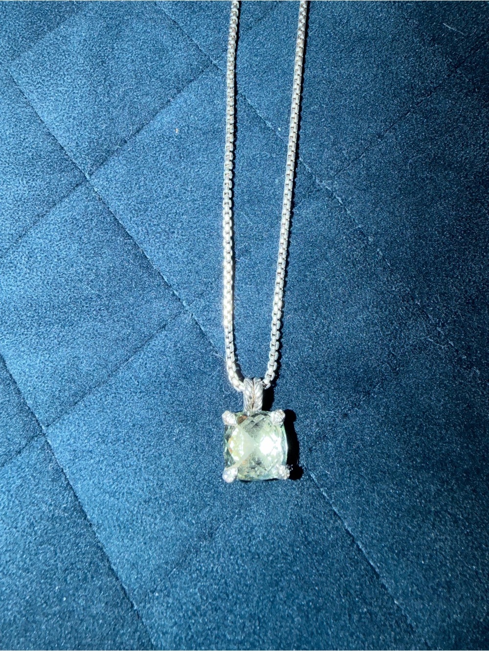 David Yurman Silver Parasolite  11mm Chatelaine Necklace